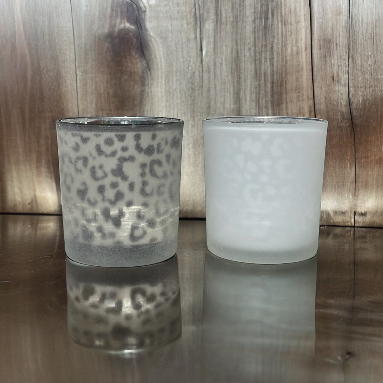 Windlicht Leopard hell & dunkel, Jolipa