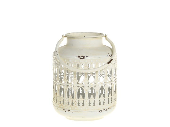 Laterne shabbychic 19 cm, antique creme, Chic Antique