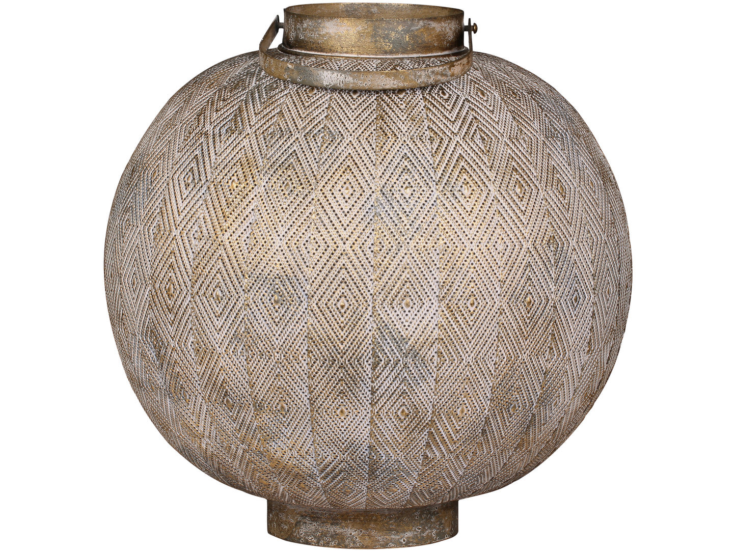 Windlicht "Vire", 43 cm, antique champagner, Chic Antique
