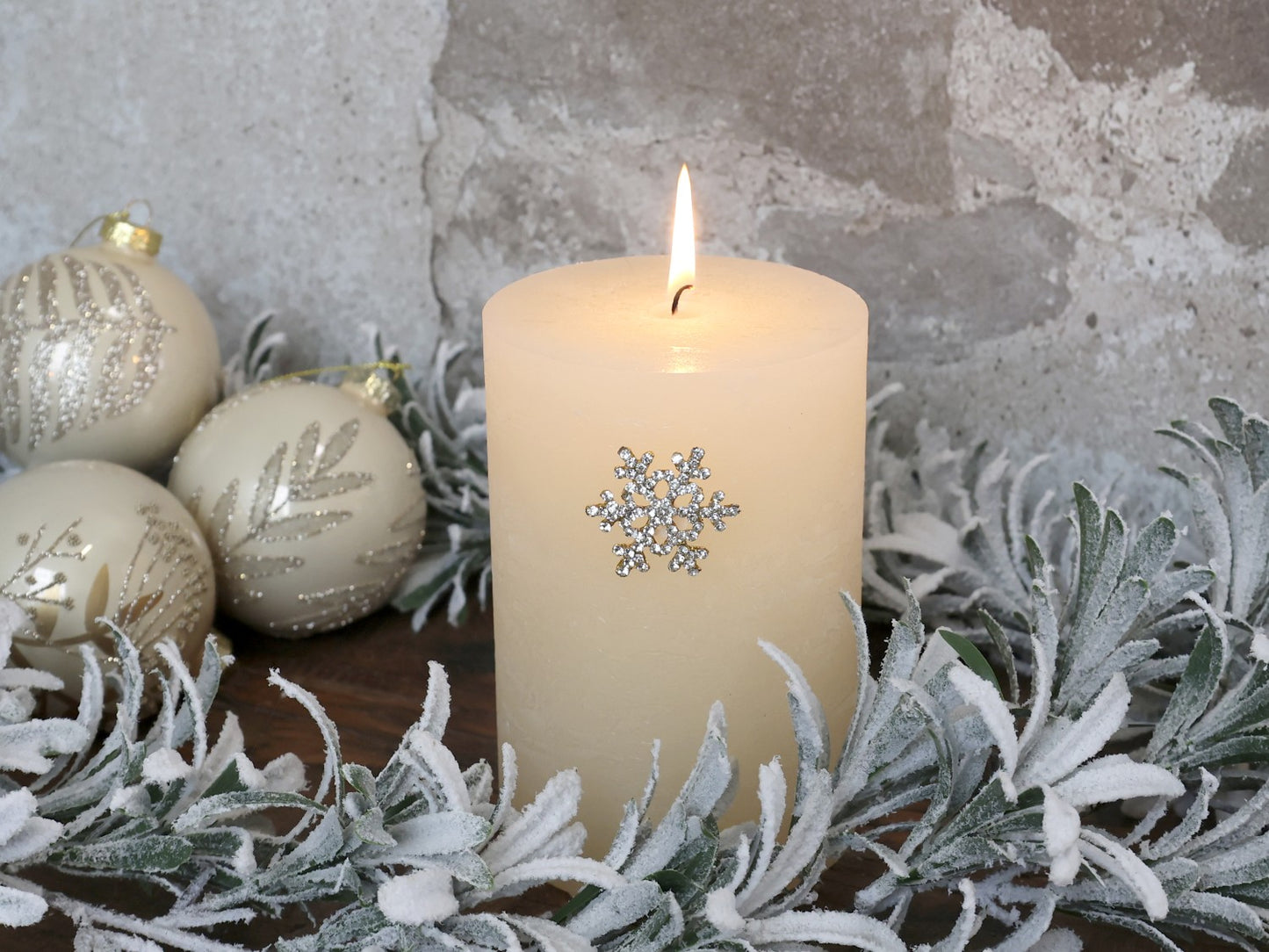 Kerzenspiess "Schneeflocke", Chic Antique