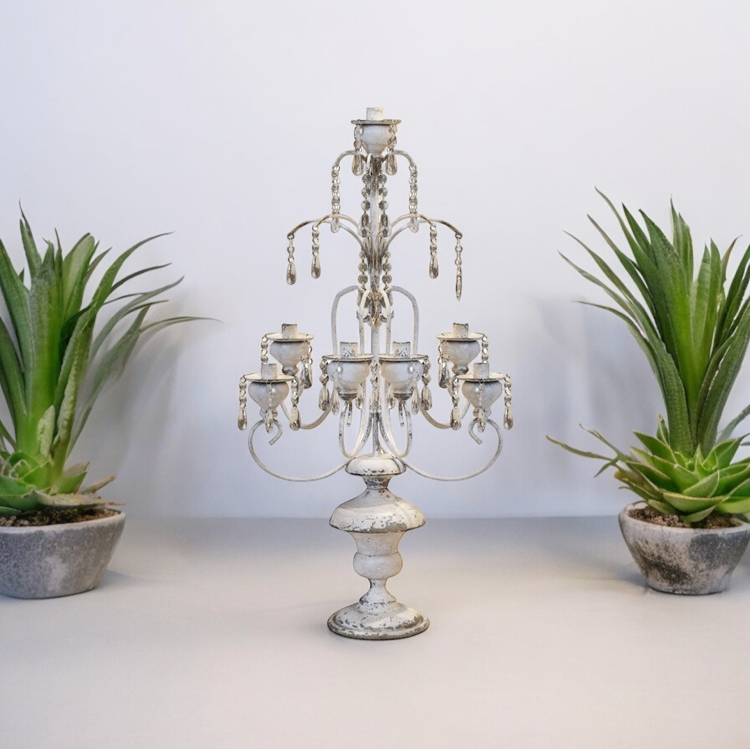 Franz. Kerzenständer für 7 Kerzen, Chic Antique
