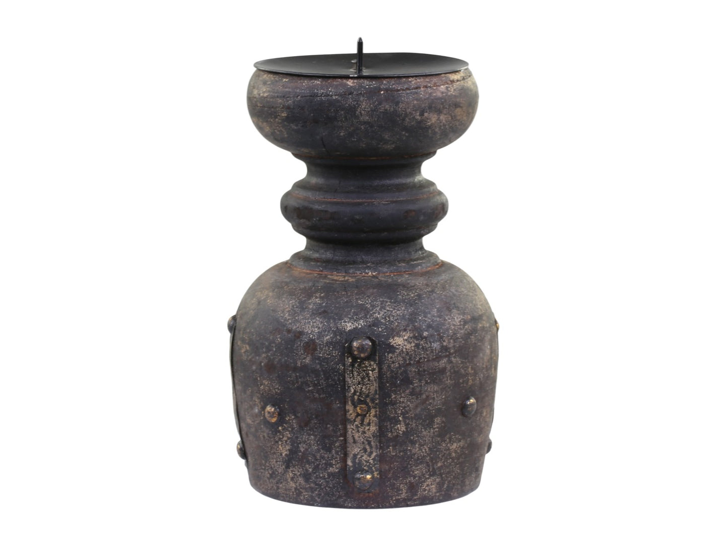 Kerzenständer Mangoholz antique kohle, Chic Antique
