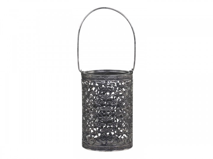 Windlicht gross, Hurricane mit Henkel, Chic Antique
