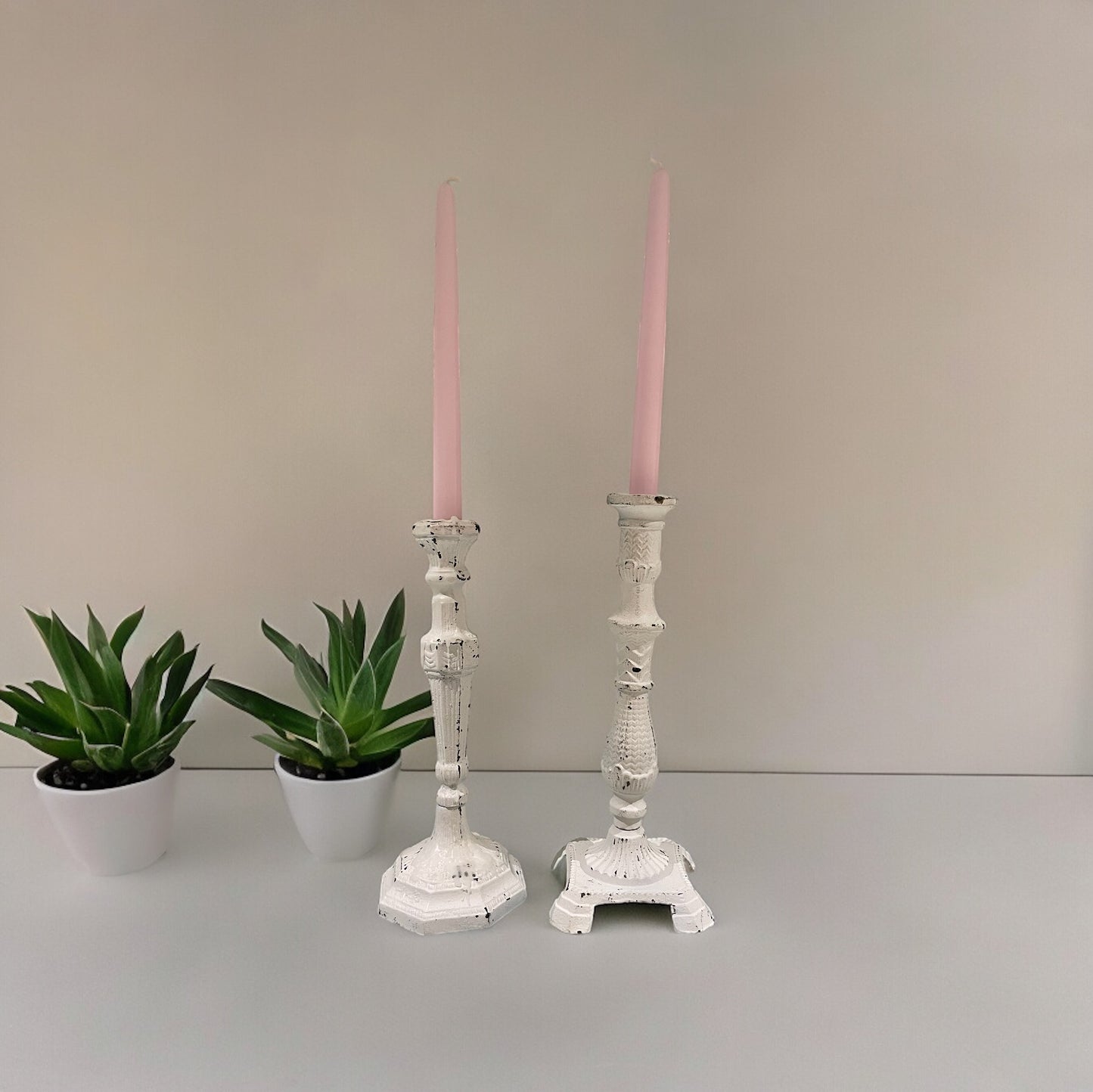 Kerzenständer Gusseisen eckig, 29 cm