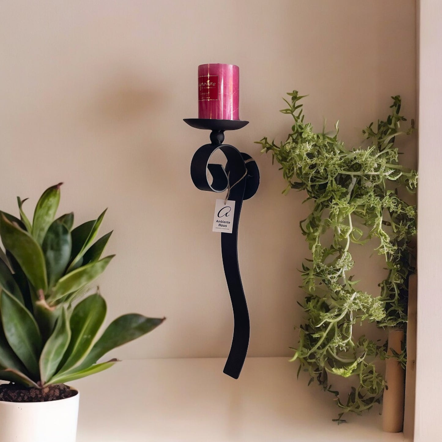 Wand-Kerzenhalter, antikbraun, Ambiente Haus