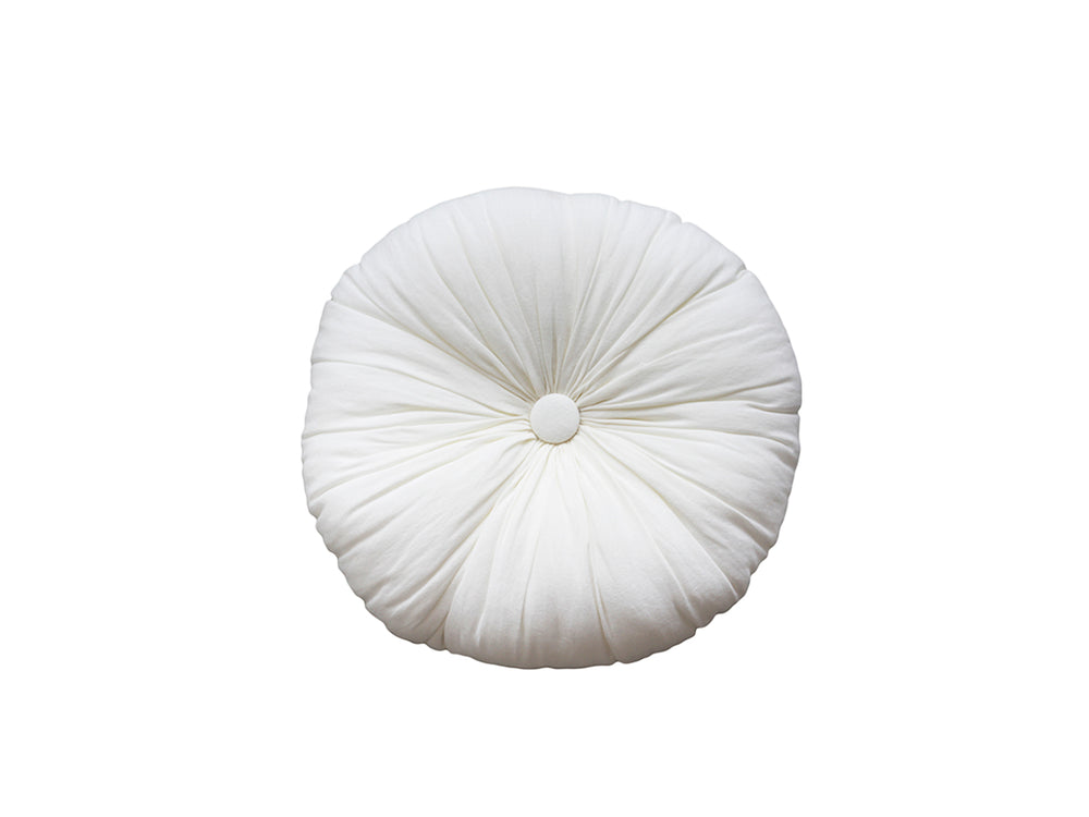Kissen rund, weiss, Chic Antique