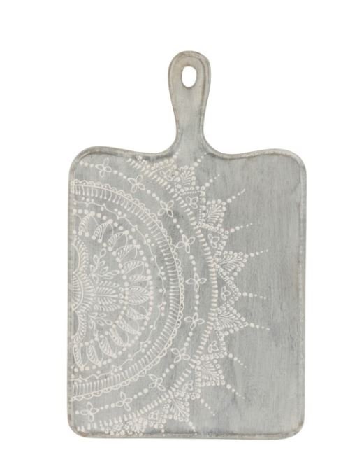 Schneidbrett Mangoholz, 40 cm, grau, Jolipa