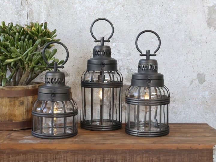 Stalllaterne Industrial-Look 43,5 cm, Chic Antique