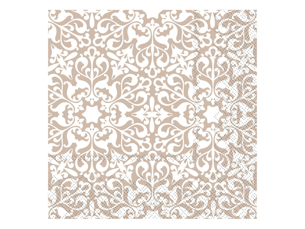 Papierserviette gemuster, beige, Chic Antique