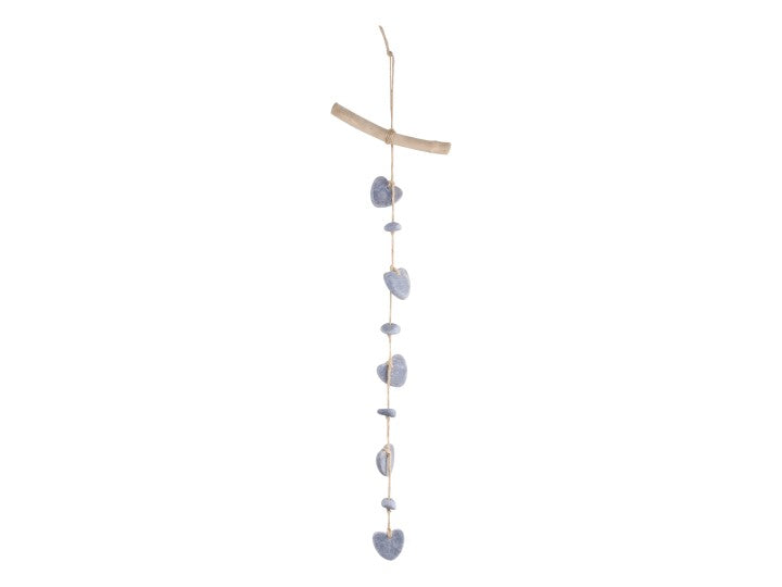 Girlande mit Steinherzen, Chic Antique