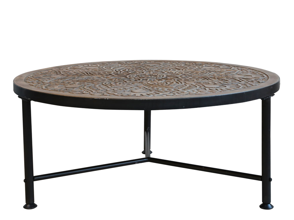 Sofatisch rund, 80 cm, Chic Antique