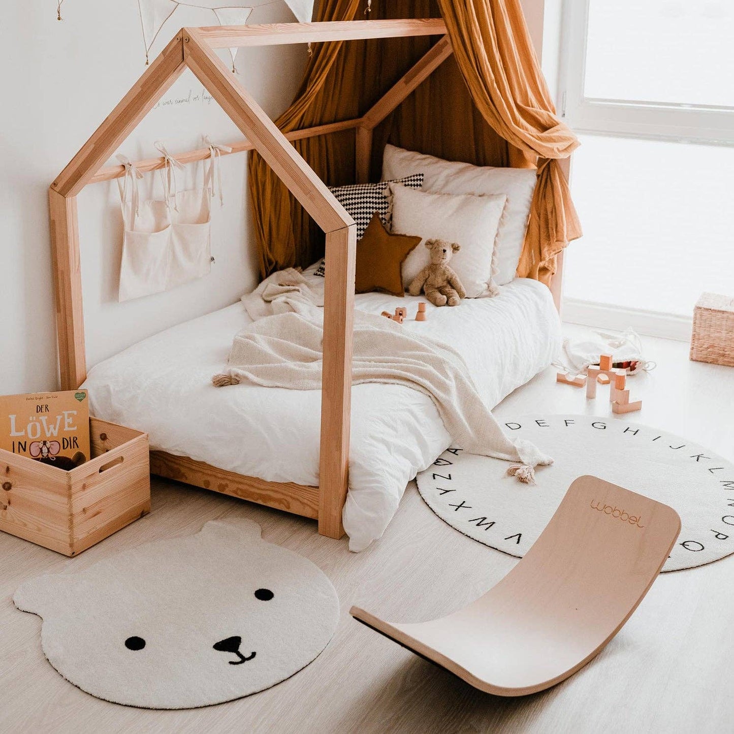 Kinderteppich "Bär", waschbar, Eulenschnitt