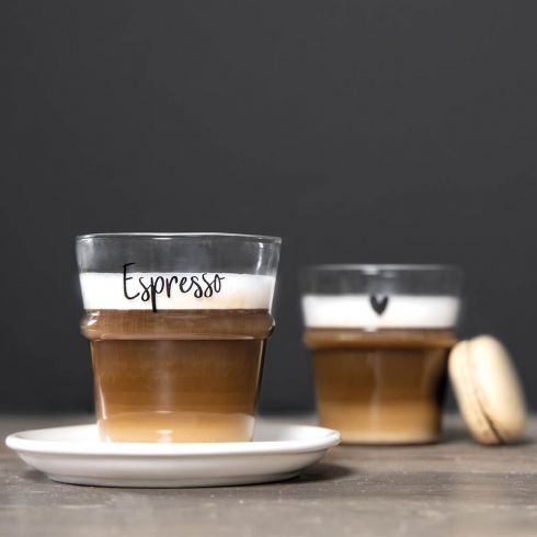 Unterteller zu Espressobecher, kleines Herz, BC
