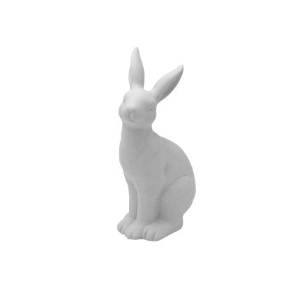 Hase stehend, 23 cm, matt weiss (Indoor), Voss