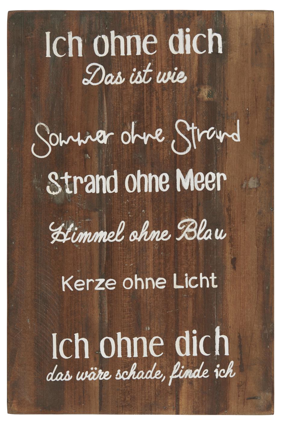 Holzschild 