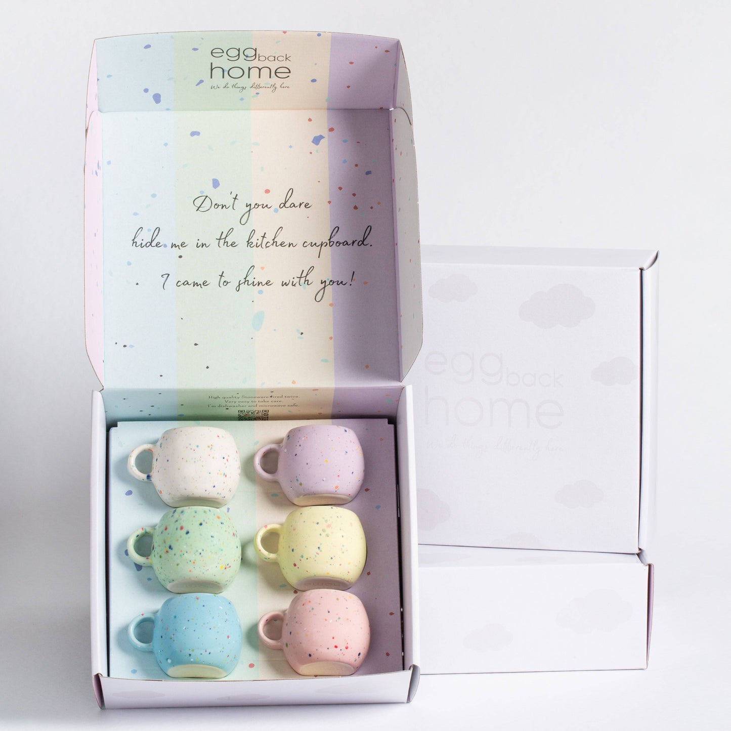 Espresso-Tassen, Party-Kollektion, 90 ml, 6er-Geschenkset - Egg Back Home