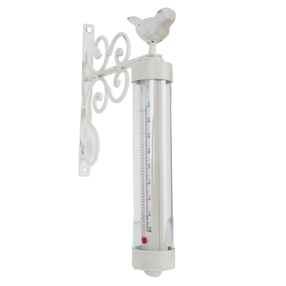 Thermometer weiss mit Vögelchen, Clayre&Eef