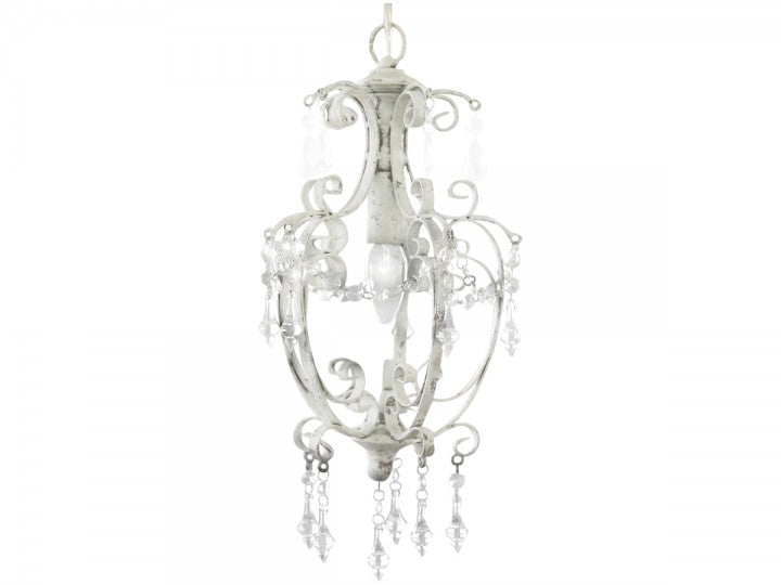 Kleiner Kronleuchter antikweiss, Chic Antique