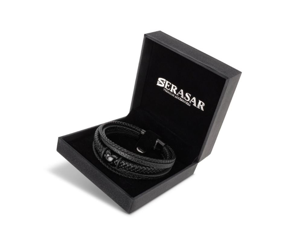 
                      
                        Lederarmband Flake, 20 cm, Serasar
                      
                    