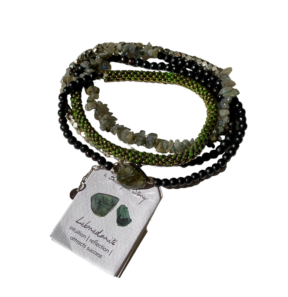 Armband Superwrap, Labradorit