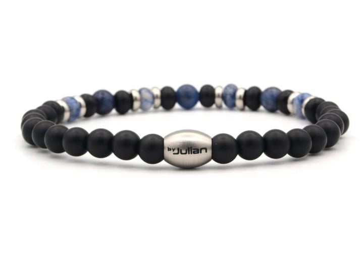 
                      
                        Armband Emaille, Jimat, blau, 6 mm-Perlen, Julian
                      
                    