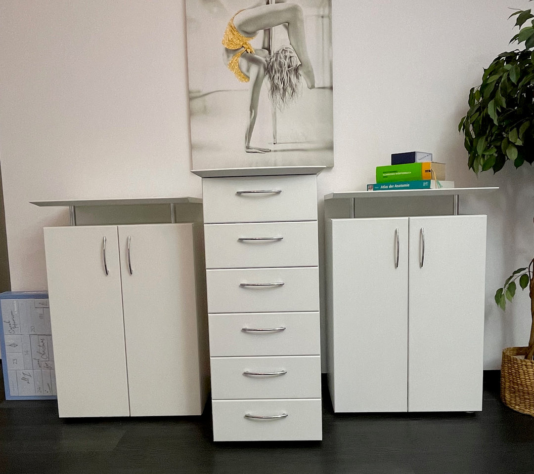 Sideboard im 3-er Set, weiss