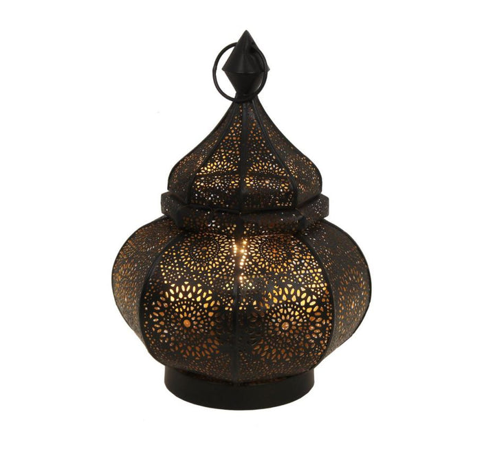 Orientalische Lampe Aladin, schwarz, 28 cm