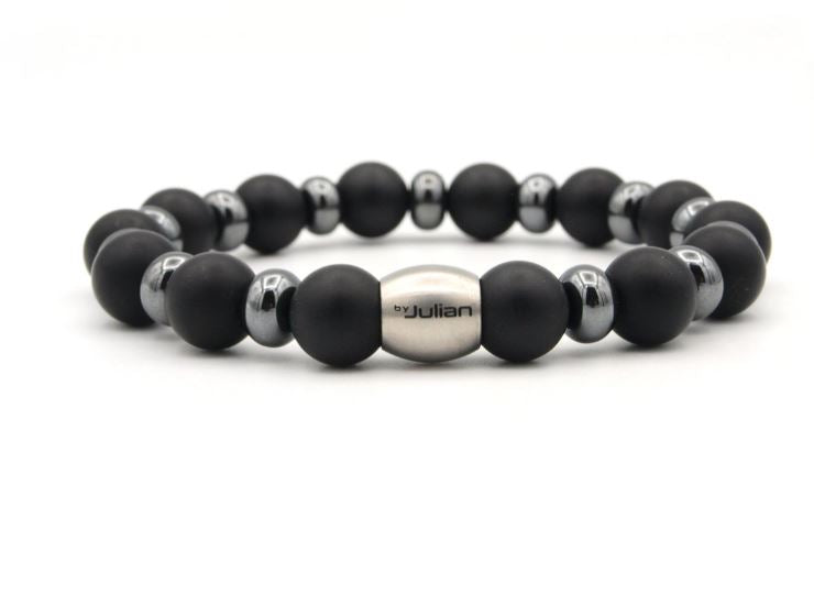 
                      
                        Armband Umi, Hämatit & Onyx matt, 10 mm, Julian
                      
                    