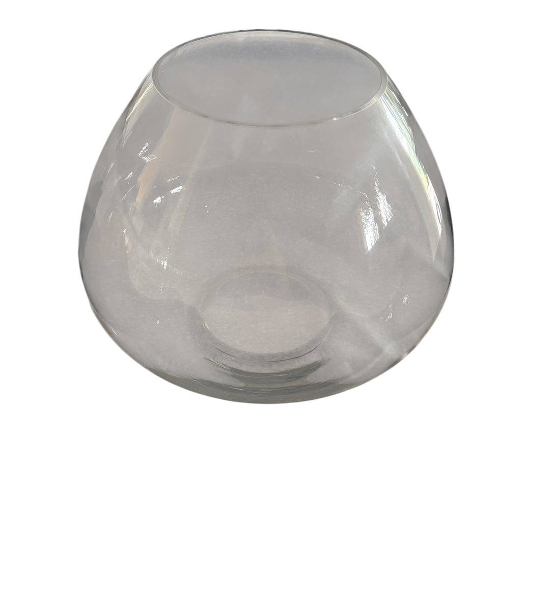 Vase oder Bowle gross, Glas, 35 cm