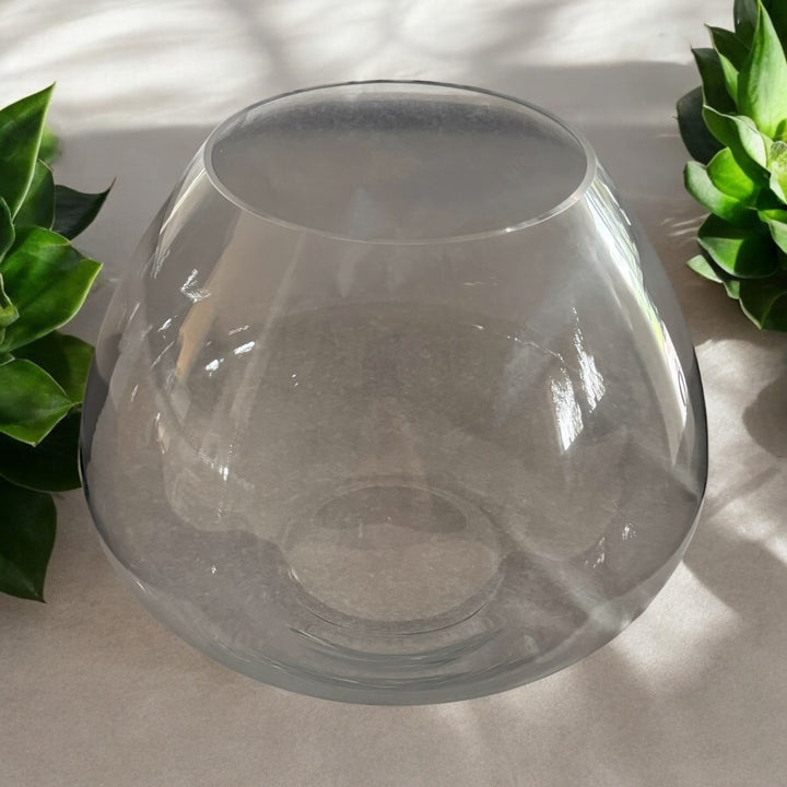 Vase oder Bowle gross, Glas, 35 cm