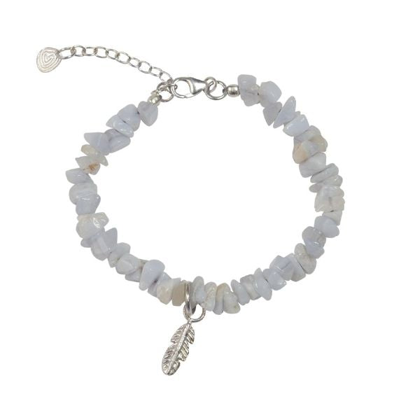 Armband Power, blauer Spitzenachat