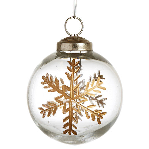 Zierliche Weihnachtskugel mittel, 2-er Set