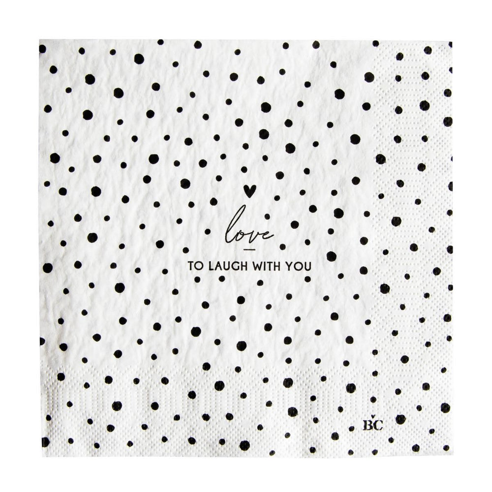 Papierserviette "love to laugh with you", BC