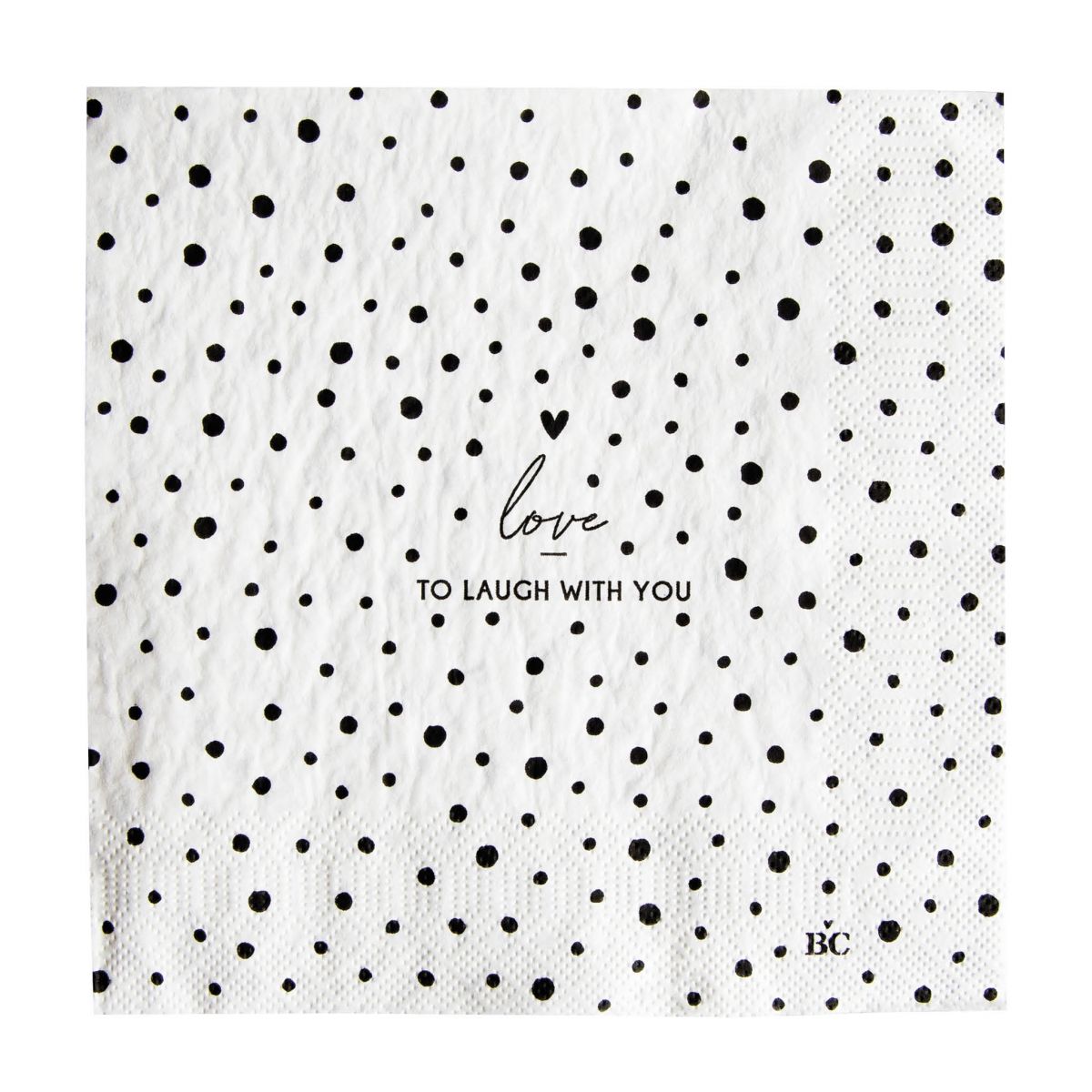Papierserviette "love to laugh with you", BC